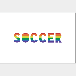 Gay Pride Soccer Posters and Art